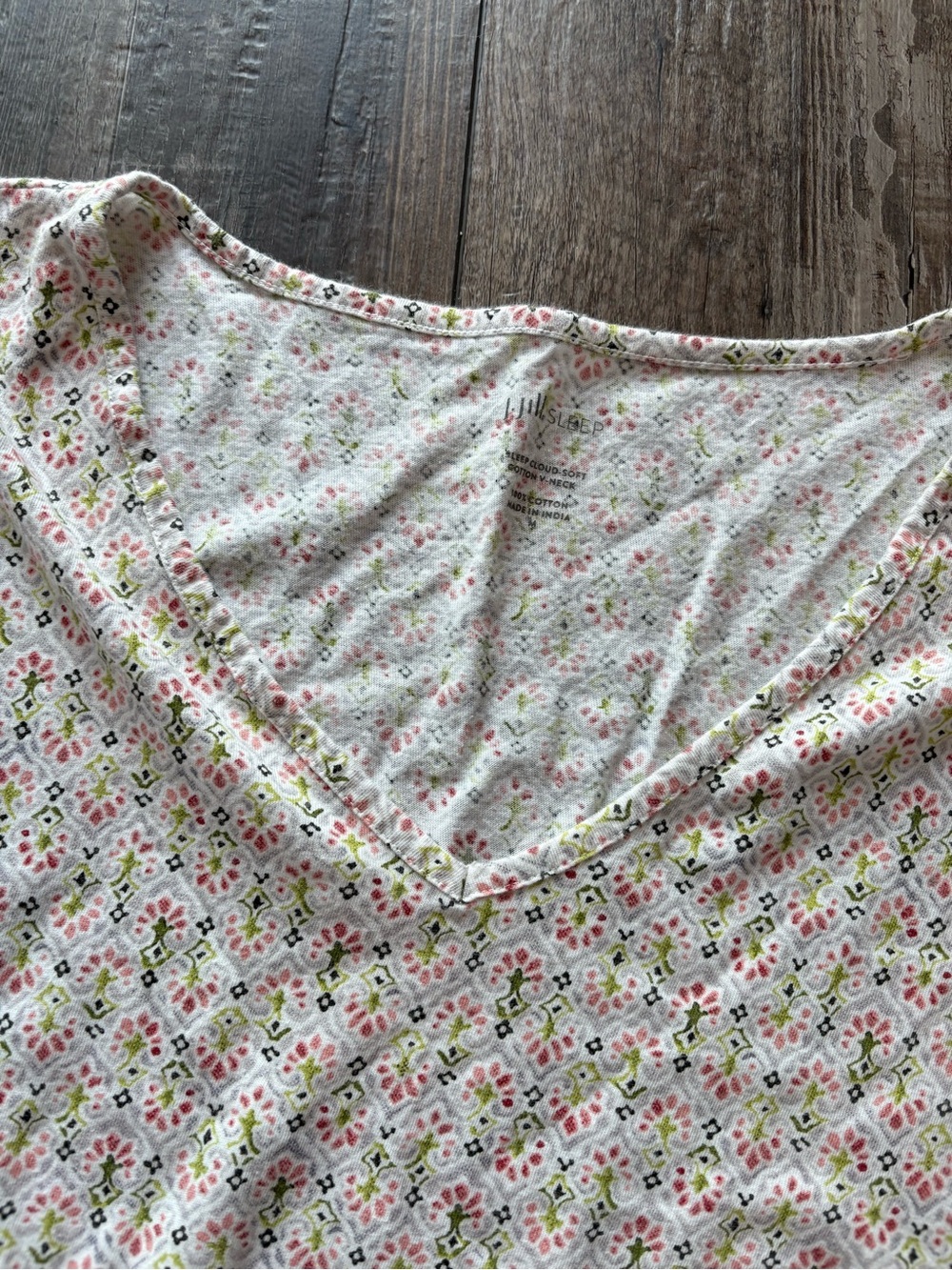 J. Jill Sleep 100% Cotton Matching Floral Print Set (top: M, pants: S) Comfy - Picture 3 of 3